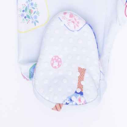 Angel Dear Floral Pickleball | 2 Way Zipper Footie