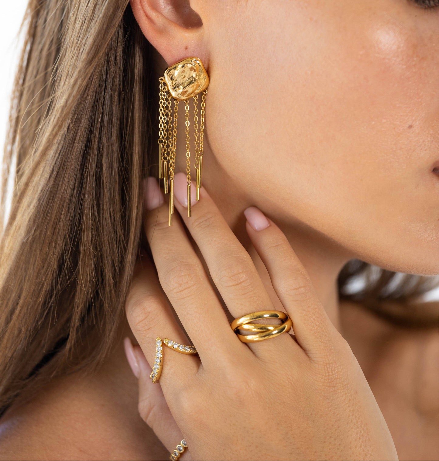 Golden Girl Ring Set: Gold / 6