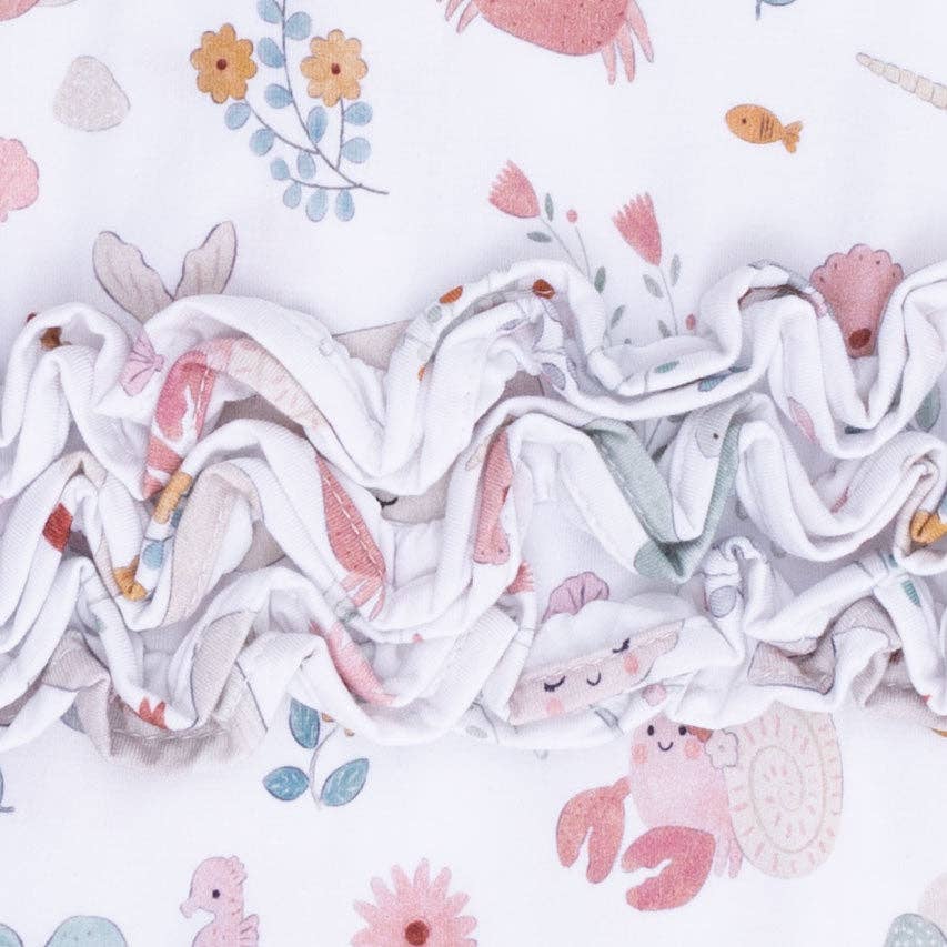 Angel Dear Garden Sea Creatures | 2 Way Ruffle Back Zipper Footie
