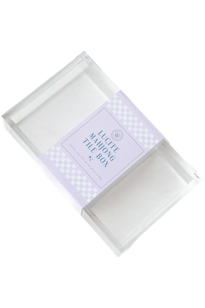 Peace Love Mahjong Tile Display Box | Lucite