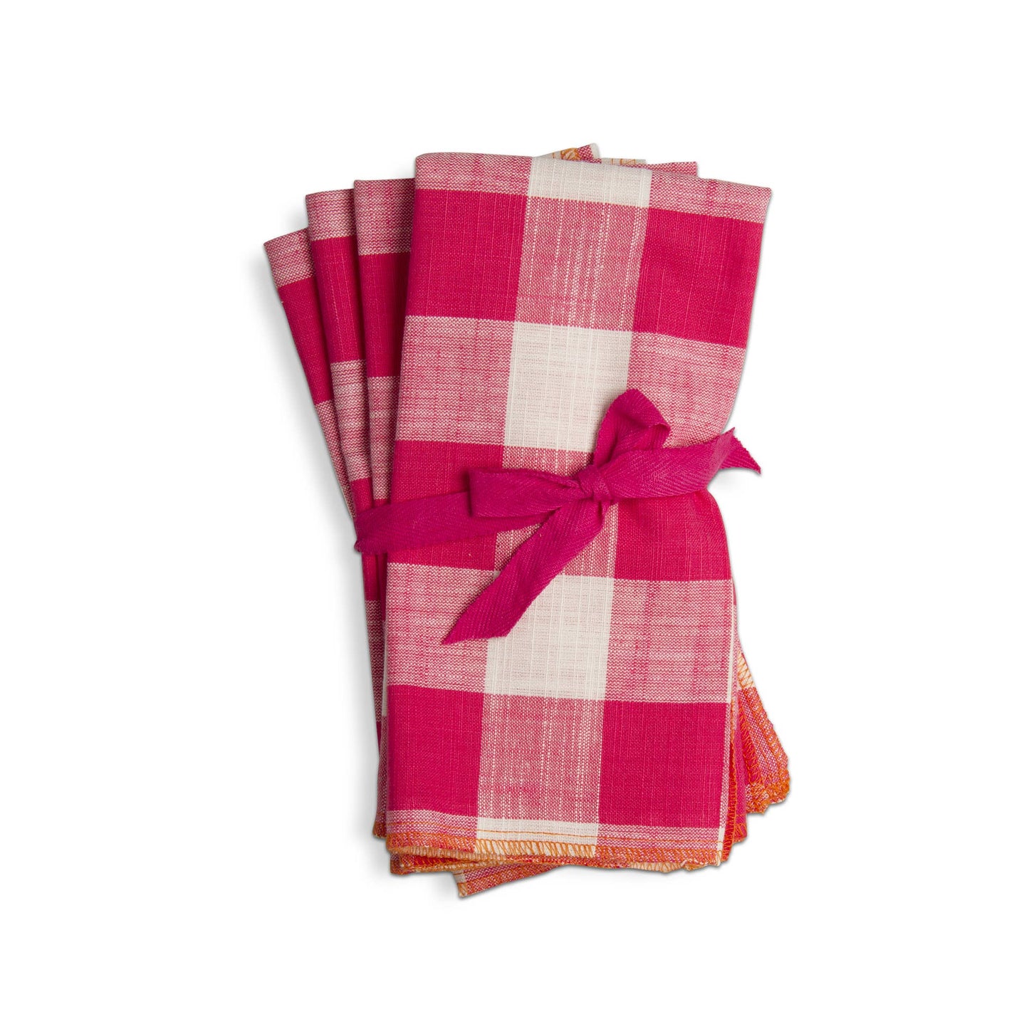 Gingham Napkin Set/4 Pink