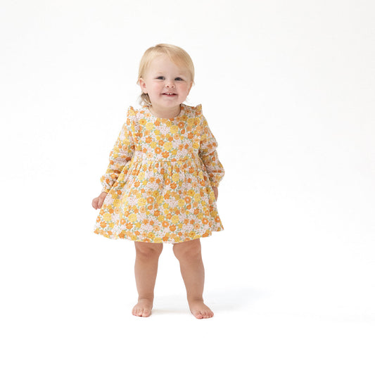 Angel Dear Sweet Amber Floral Ruffle Bubble with Skirt