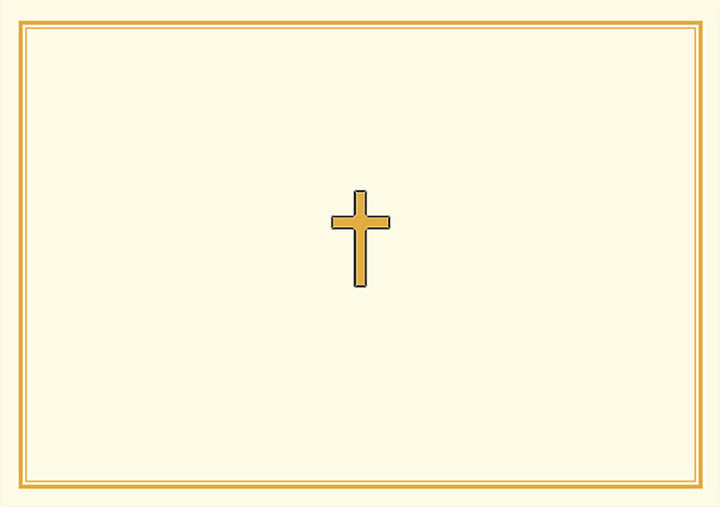 Gold Cross Note Cards