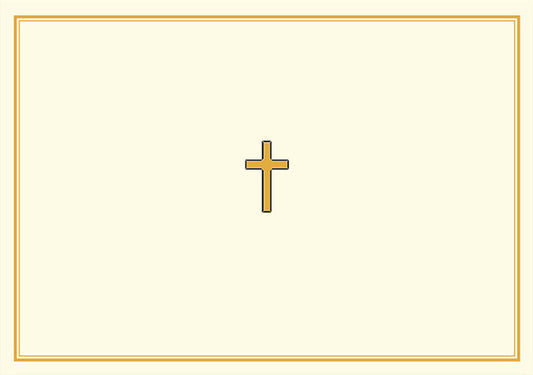 Gold Cross Note Cards