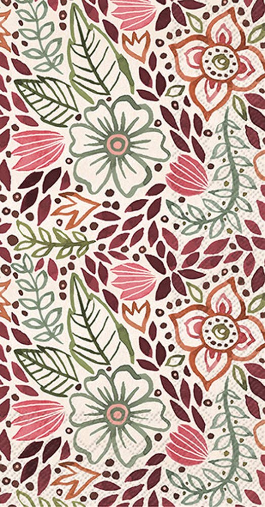Floralscape Fall Paper Guest Towels