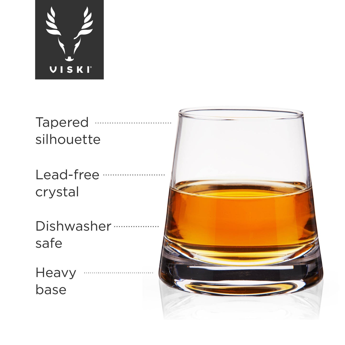 Raye™ Burke Crystal Whiskey Glasses Set of 2
