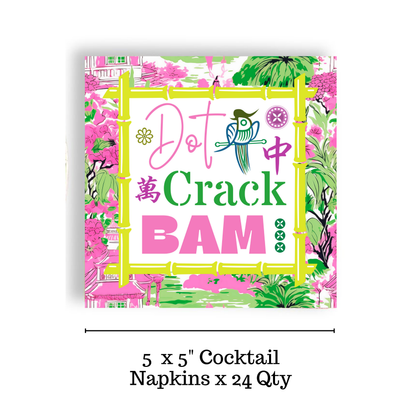 Paper Cocktail Napkin | Dot Crack Bam