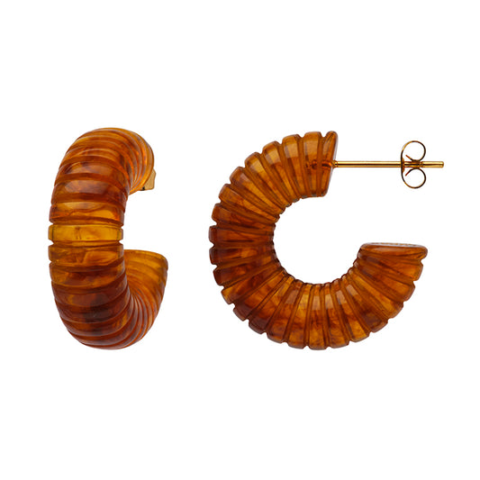Lucas Jack Tortoise Shell Resin Hoop