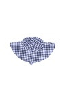 Wide Brim Sunhat- Navy Gingham