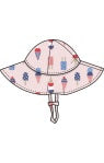Wide Brim Sunhat- Pink American Ice Cream