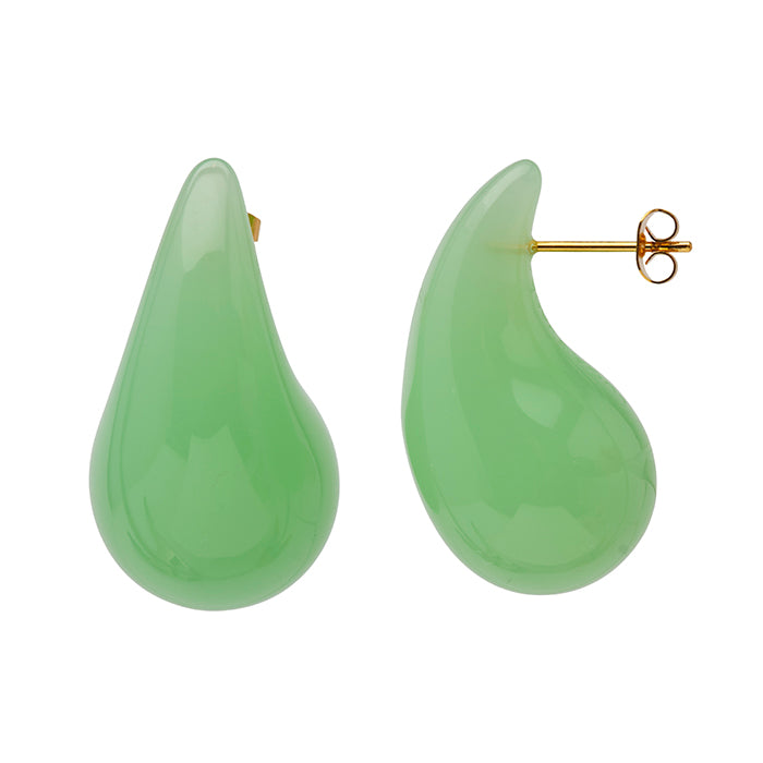 Lucas Jack Aqua Resin Drop Earring