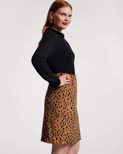 Frances Valentine Blaine Faux Fur Cheetah Skirt