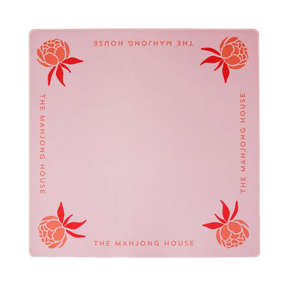 The Mahjong House Peony Mat | Coral