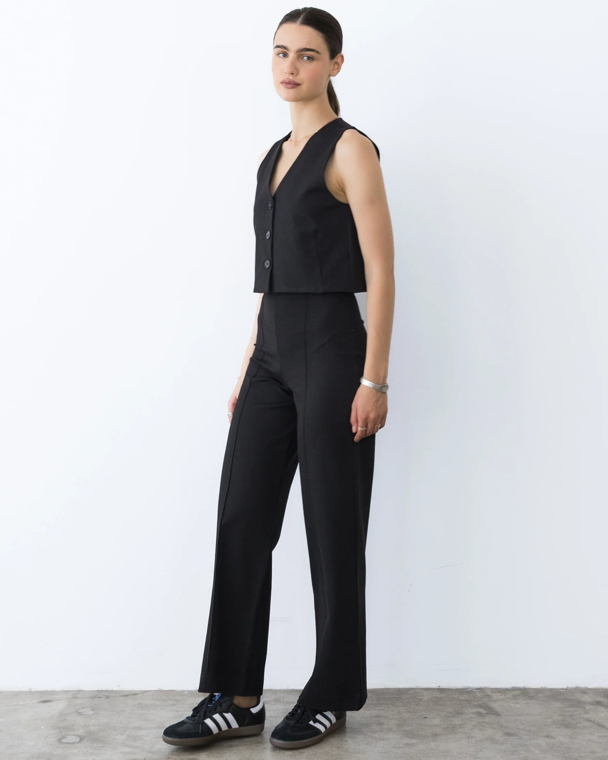 Ripley Rader Ponte Knit Vest | Black