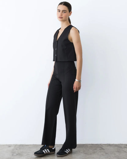 Ripley Rader Ponte Knit Vest | Black