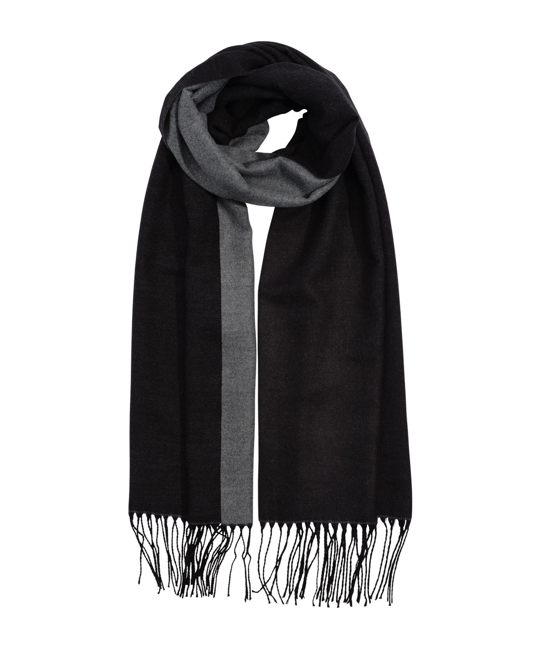 Echo Black Double Face Scarf