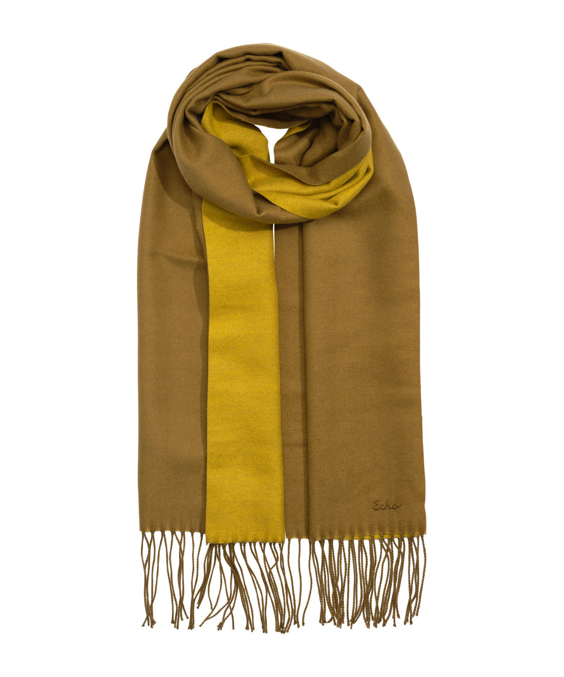 Echo Olive Double Face Scarf