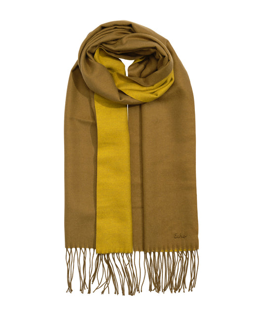 Echo Olive Double Face Scarf