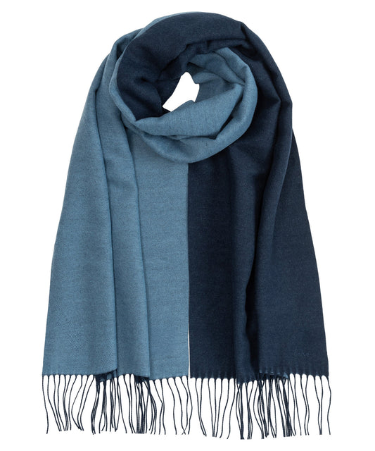 Echo Navy Double Face Scarf