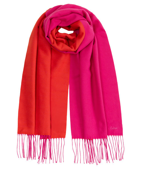 Echo Rose Violet Double Face Scarf