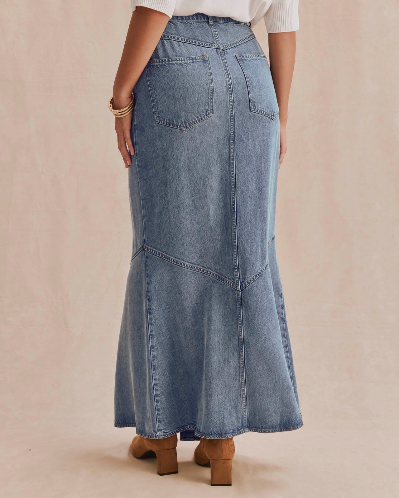 Splendid Lounge Front Slit Skirt | Denim