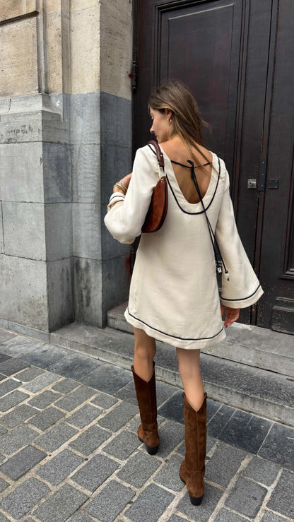 Sancia Lion Dress in Fawn