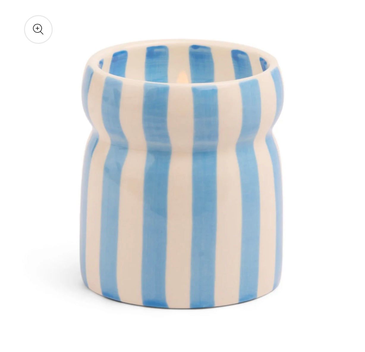 Cabana Blue Striped 6.5 oz Candle- Lost at Sea