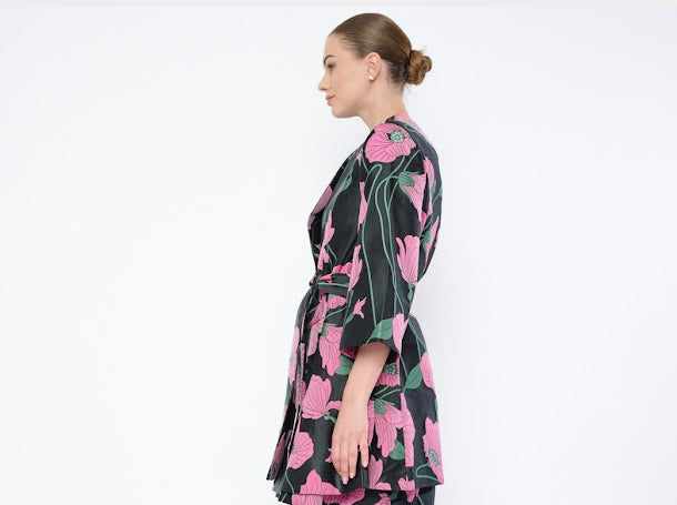 Flora Bea Pink Tulip Bonita Coat