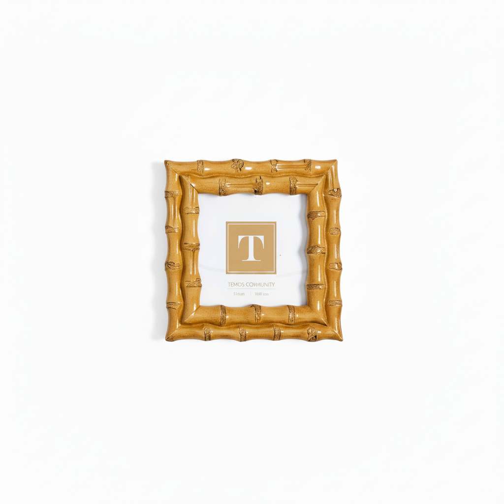 Blonde Bamboo Frame | 3x3 Square