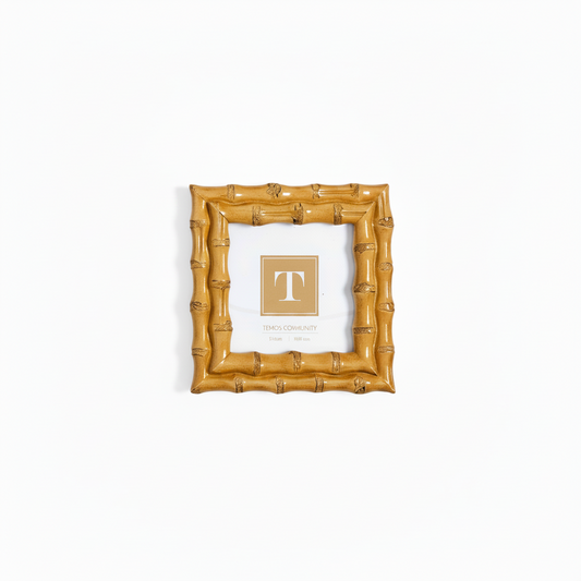 Blonde Bamboo Frame | 3x3 Square