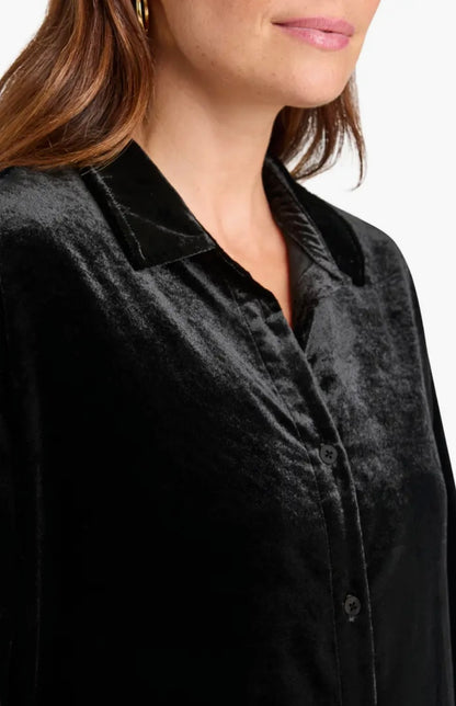 Splendid Lia Velvet Button Down