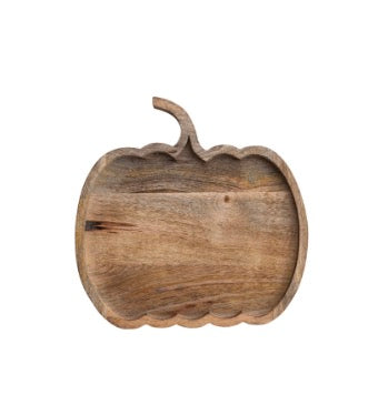Mango Wood Pumpkin Serving Board | Natural