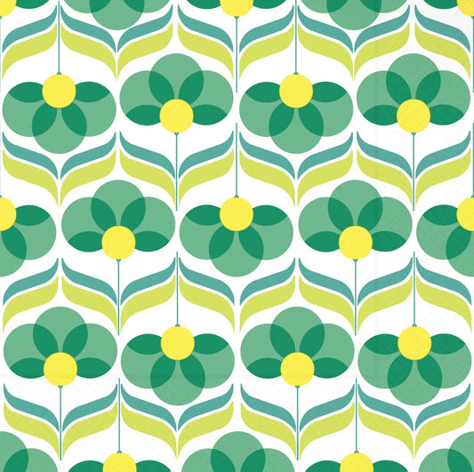 Paper Cocktail Napkin | Playful Row Green