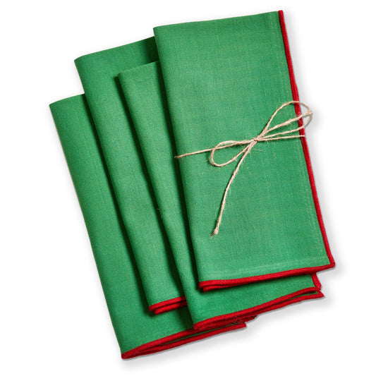 Bright Green Color Pop Napkin Set of 4