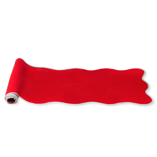Red Scalloped Runner