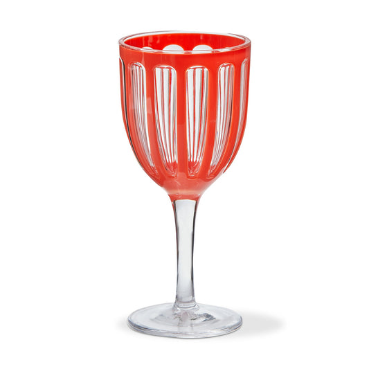 Villa Acrylic Orange Wine Glasses
