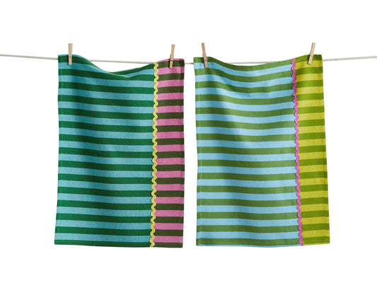 Cabana Stripe Dishtowel Set Of 2