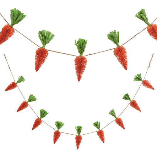 Bottle Brush Carrot Garland