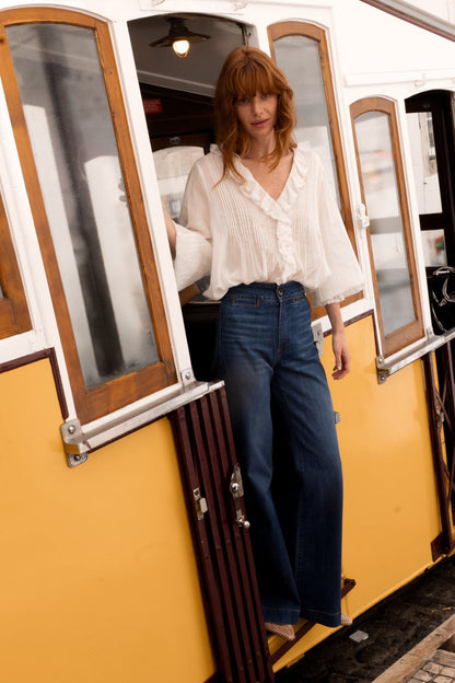 Oliphant Mila Top in Cream