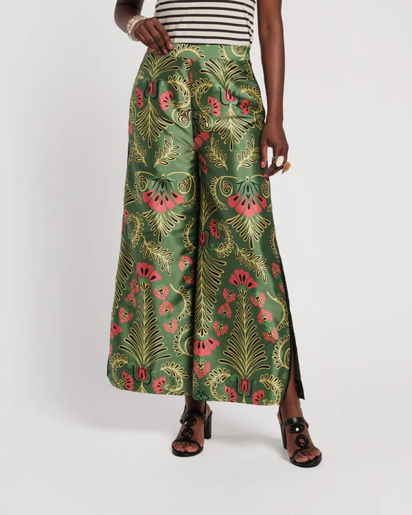 Frances Valentine Palazzo Pant Canopy Pink/ Green /Multi