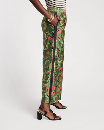 Frances Valentine Palazzo Pant Canopy Pink/ Green /Multi