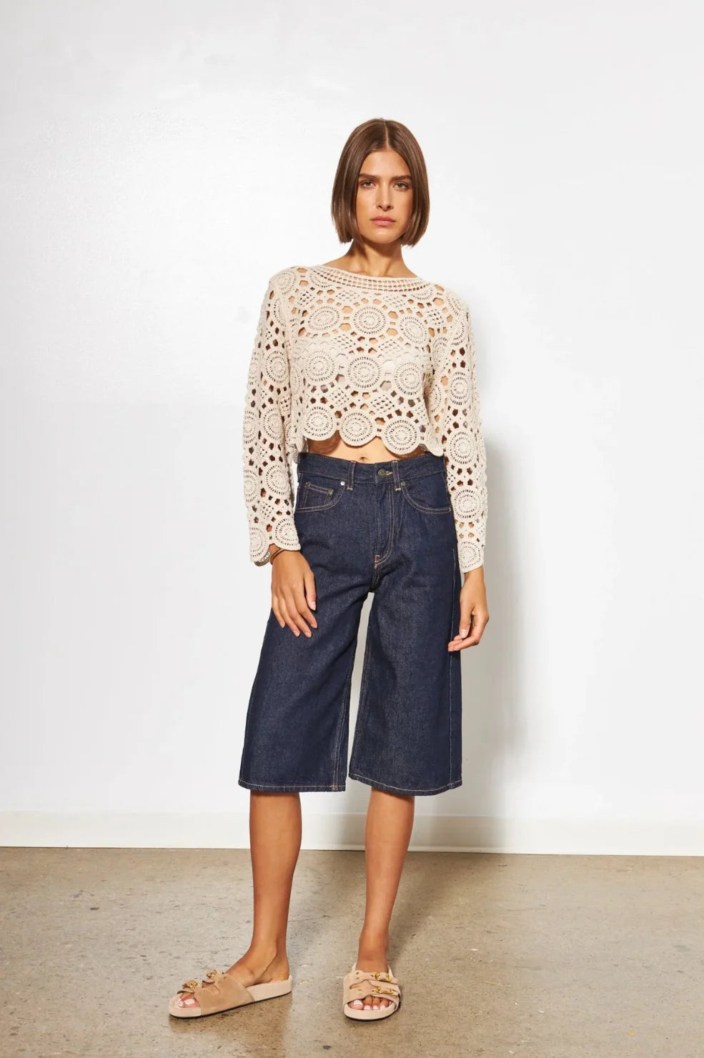 Line the Label Pampas Sweater | Kaki
