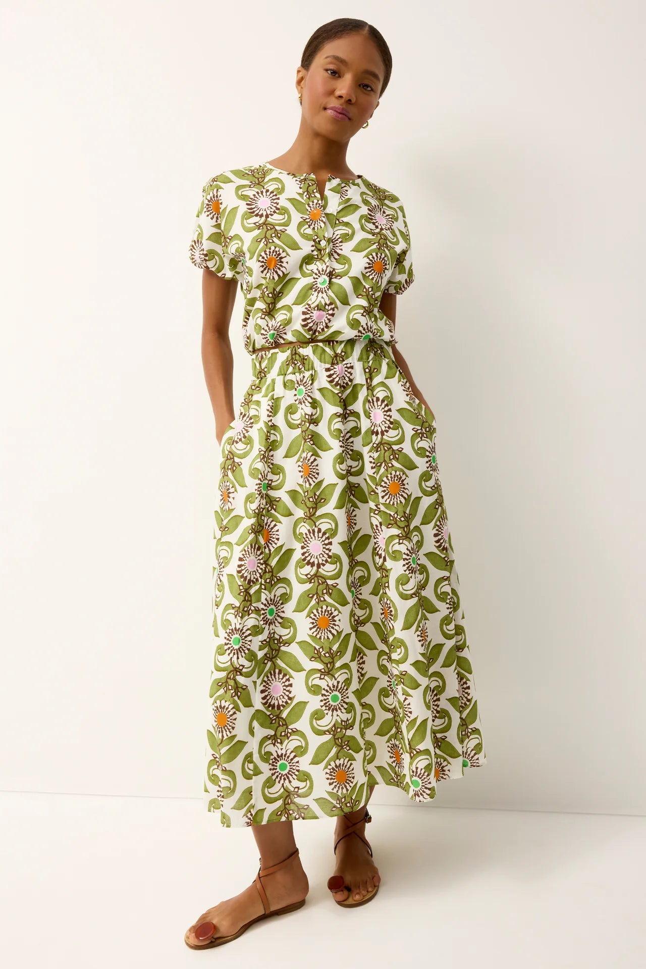 Marie Oliver Sasha Skirt | Jardin Print