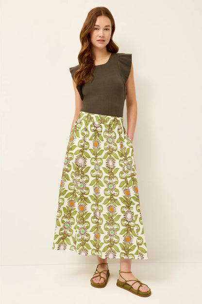 Marie Oliver Sasha Skirt | Jardin Print
