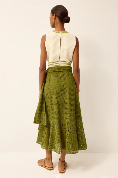 Marie Oliver Teresa Skirt | Ivy Eyelet