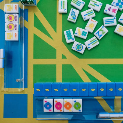 The Mahjong House | Electric Blue House Tiles