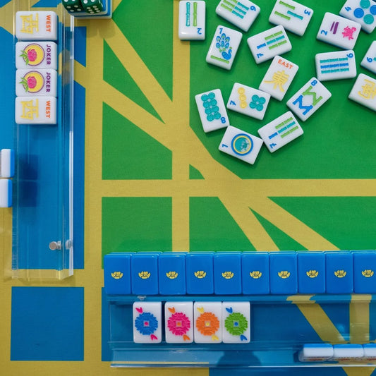 The Mahjong House | Electric Blue House Tiles