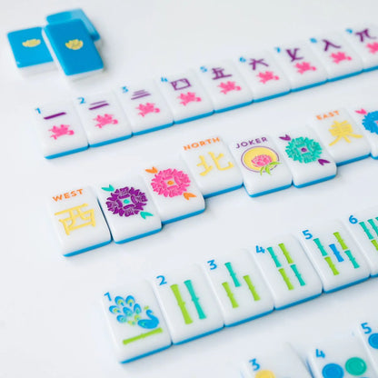 The Mahjong House | Electric Blue House Tiles