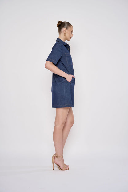 Flora Bea Alix Dress | Denim Navy