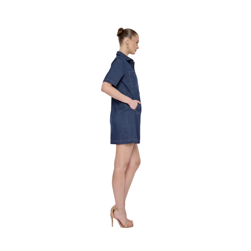 Flora Bea Alix Dress | Denim Navy